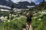 Hike and take in the panoramic mountain views of Glacier National Park.